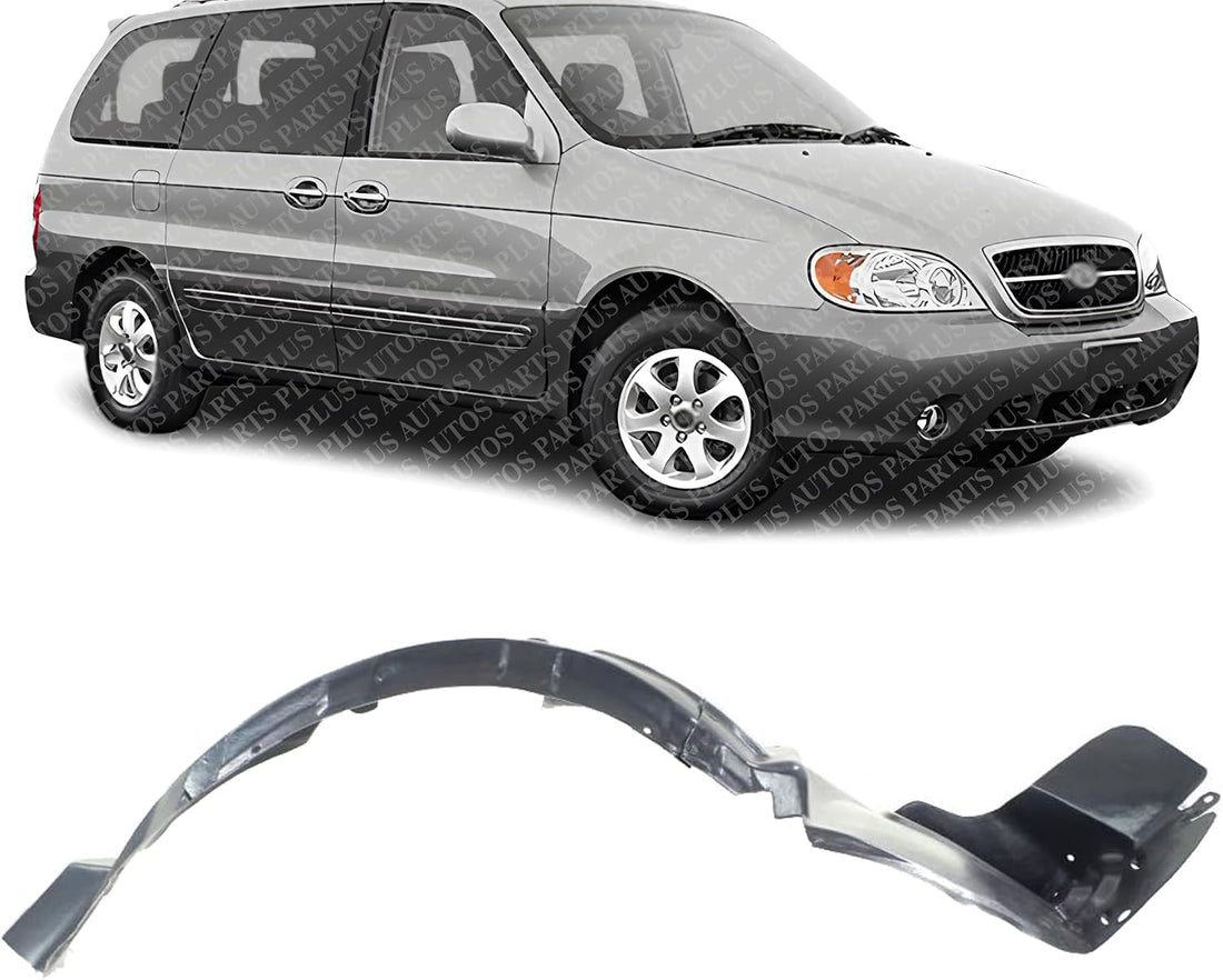 Front Fender Liner Right Passenger Side Direct Replacement Compatible With 2002-2005 Kia Sedona KI1249107 0K53A56131A