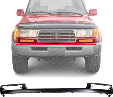 Front Bumper Filler Primed Steel Direct Replacement Compatible With 1991-1997 Toyota Land Cruiser TO1201101 5390360030