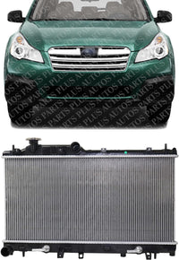 AUTOS PARTS PLUS Front Radiator Aluminum Core Direct Replacement Compatible With 2010-2014 Subaru Outback/Legacy SU3010661 45111AJ07A 45111AJ10A