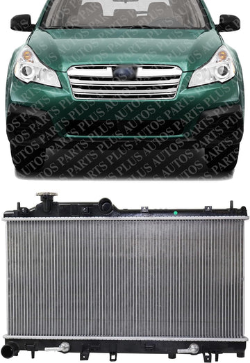 AUTOS PARTS PLUS Front Radiator Aluminum Core Direct Replacement Compatible With 2010-2014 Subaru Outback/Legacy SU3010661 45111AJ07A 45111AJ10A