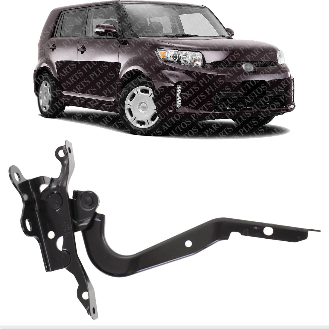 Front Hood Hinge Right Passenger Side Direct Replacement Compatible With 2008-2015 Scion xB SC1236103 5341012580