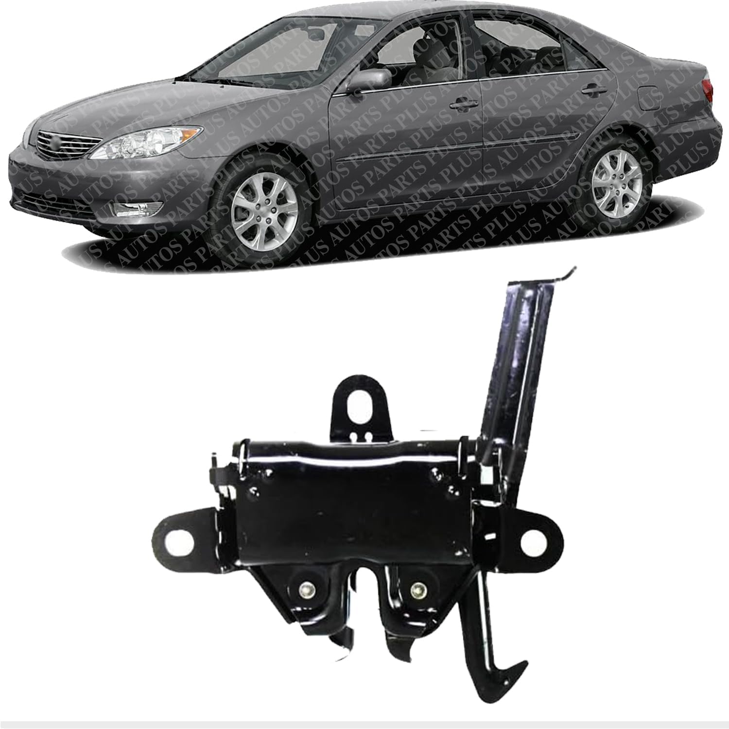 Hood Latch Steel Direct Replacement Compatible With 2002-2006 Toyota Camry TO1234102 5351033201