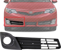 Front Fog Light Bezel Textured Right Passenger Side Direct Replacement Compatible With 2012-2014 Toyota Camry TO1039149 5212706290