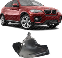 Front Section Fender Liner Right Passenger Side Direct Replacement Compatible With 2008-2014 BMW X6 BM1249111 51717180618