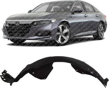 Front Fender Liner Left Driver Side Direct Replacement Compatible With 2018-2022 Honda Accord HO1248180 74150TVAA00