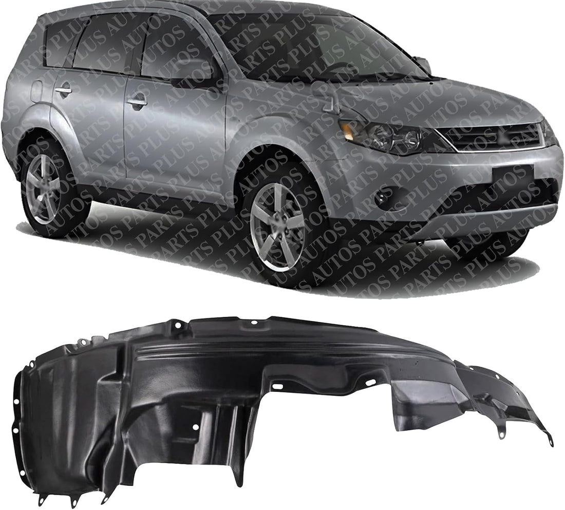 Front Fender Liner Right Passenger Side Direct Replacement Compatible With 2003-2006 Mitsubishi Outlander MI1249118 MN133148