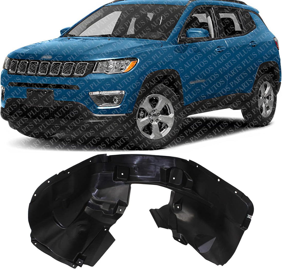 Front Fender Liner Left Driver Side Direct Replacement Compatible With 2017-2023 Jeep Compass CH1248189 68505035AA 55112699AB
