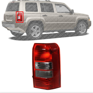 Tail Light Assembly Right Passenger Side Direct Replacement Compatible With 2008-2017 Jeep Patriot 5160364AG-PFM