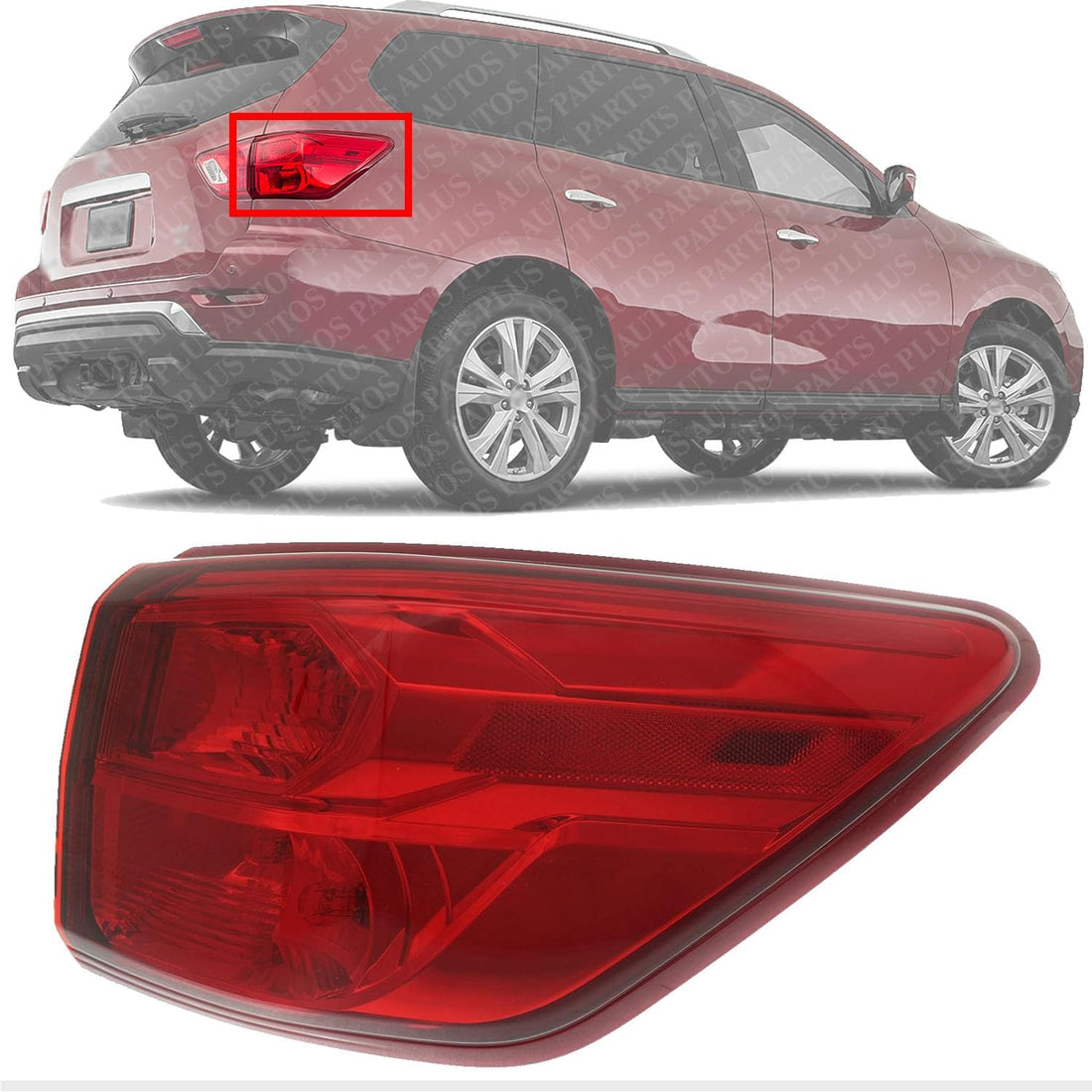 Tail Light Outer Assembly Right Passenger Side Direct Replacement Compatible With 2017-2020 Nissan Pathfinder NI2805109 265509PF0A