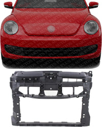 Front Radiator Support Assembly Plastic Direct Replacement Compatible With 2012-2019 Volkswagen Beetle VW1225139 5C5805588AF