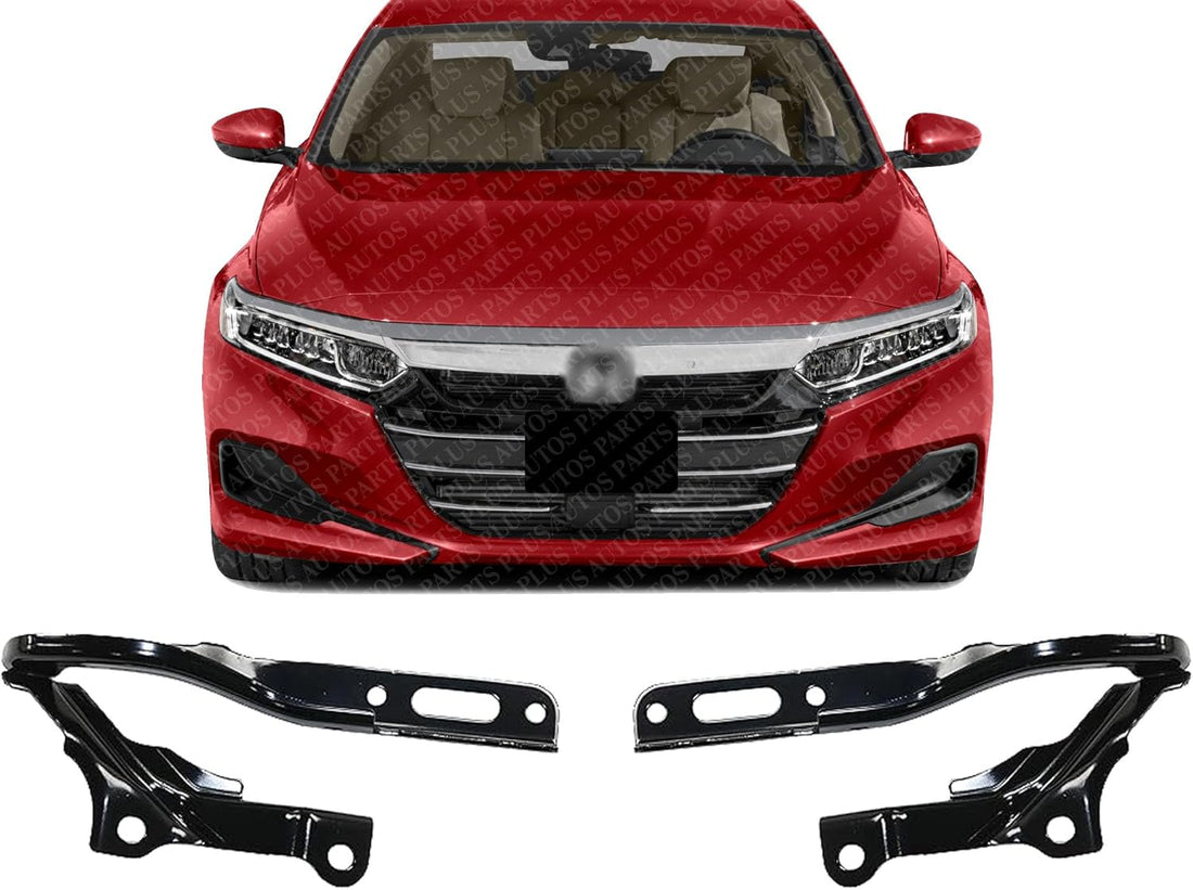 Set Of 2 Front Hood Hinge Steel Left Driver & Right Passenger Side Direct Replacement Compatible With 2018-2022 Honda Accord HO1236160 HO1236159 60120TVAA00ZZ 60170TVAA00ZZ
