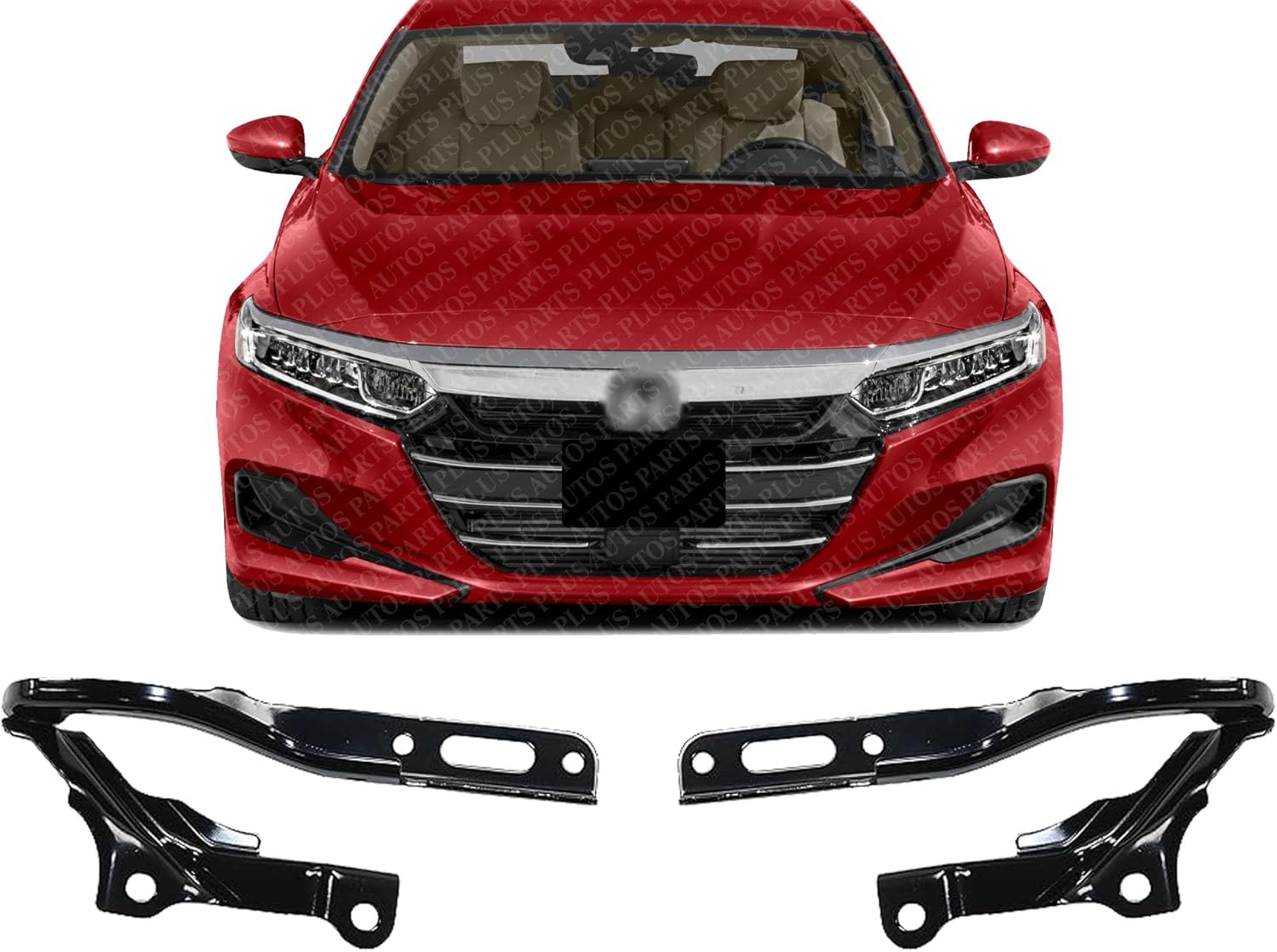 Set Of 2 Front Hood Hinge Steel Left Driver & Right Passenger Side Direct Replacement Compatible With 2018-2022 Honda Accord HO1236160 HO1236159 60120TVAA00ZZ 60170TVAA00ZZ