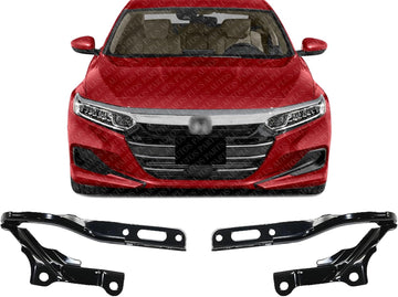 Set Of 2 Front Hood Hinge Steel Left Driver & Right Passenger Side Direct Replacement Compatible With 2018-2022 Honda Accord HO1236160 HO1236159 60120TVAA00ZZ 60170TVAA00ZZ