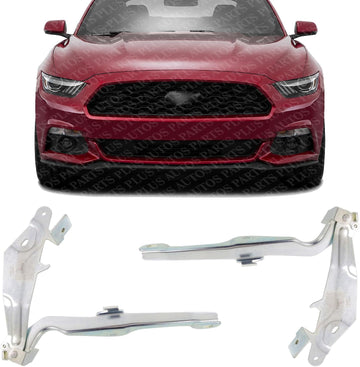 Set of 2 Front Hood Hinge Steel Right Passenger & Left Driver Side Direct Replacement Compatible with 2015-2017 Ford Mustang FO1236167 FO1236166 FR3Z16796C FR3Z16797C