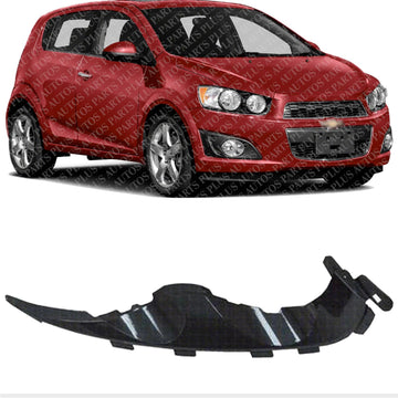 Front Bumper Head Lamp Mounting Bracket Plastic Right Passenger Side Direct Replacement Compatible with 2012-2016 Chevrolet Sonic GM2509111 95976851