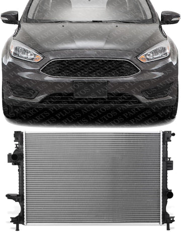 Front Radiator Aluminum Core Direct Replacement Compatible With 2013-2020 Ford Fusion FO3010316 DG9Z8005K