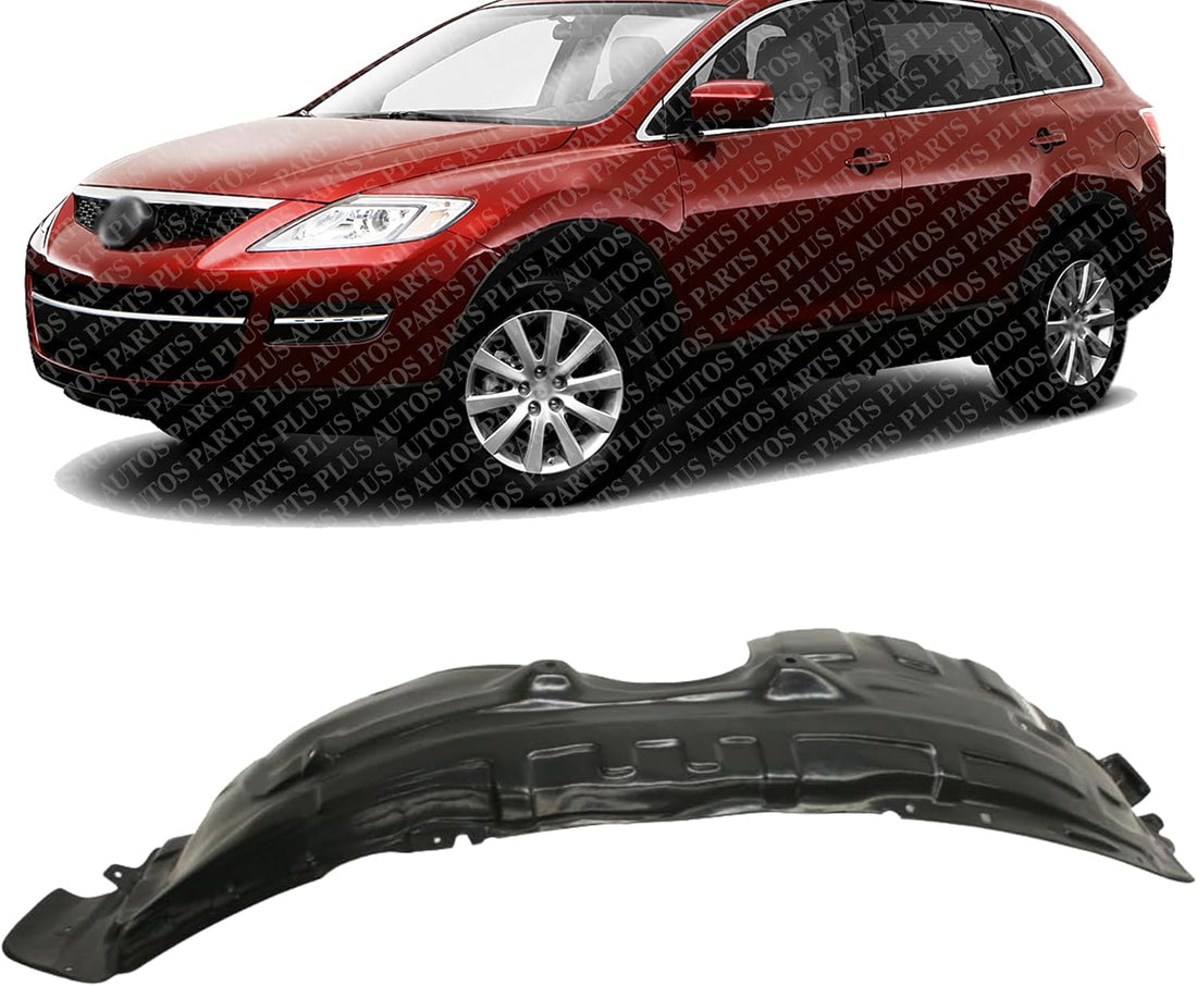 Front Fender Liner Left Driver Side Direct Replacement Compatible With 2007-2009 Mazda CX-9 MA1248130 TD1156140F