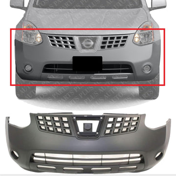 AUTOS PARTS PLUS Front Bumper Cover Primed Direct Replacement Compatible With 2008-2010 Nissan Rogue NI1000251 FBM22JM04J