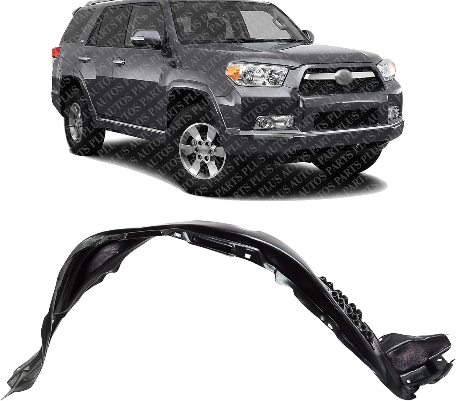 Front Fender Liner Right Passenger Side Direct Replacement Compatible With 2010-2013 Toyota 4Runner TO1249165 5387535120