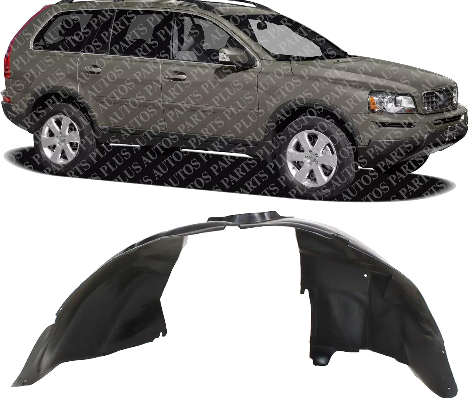 Front Fender Liner Right Passenger Side Direct Replacement Compatible With 2003-2014 Volvo XC90 VO1249111 313537094