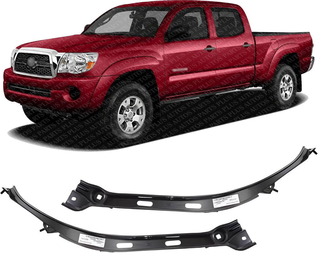 AUTOS PARTS PLUS Set Of 2 Front Bumper Outer Bracket Left Driver & Right Passenger Side Direct Replacement Compatible With 2005-2011 Toyota Tacoma TO1066155 TO1067155 5212504010 5212604010