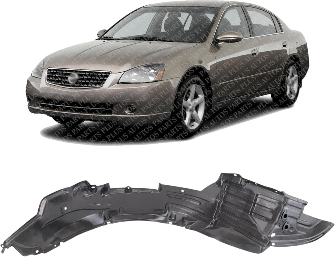 Front Fender Liner Left Driver Side Direct Replacement Compatible With 2006 Nissan Altima NI1248115 63843ZB700