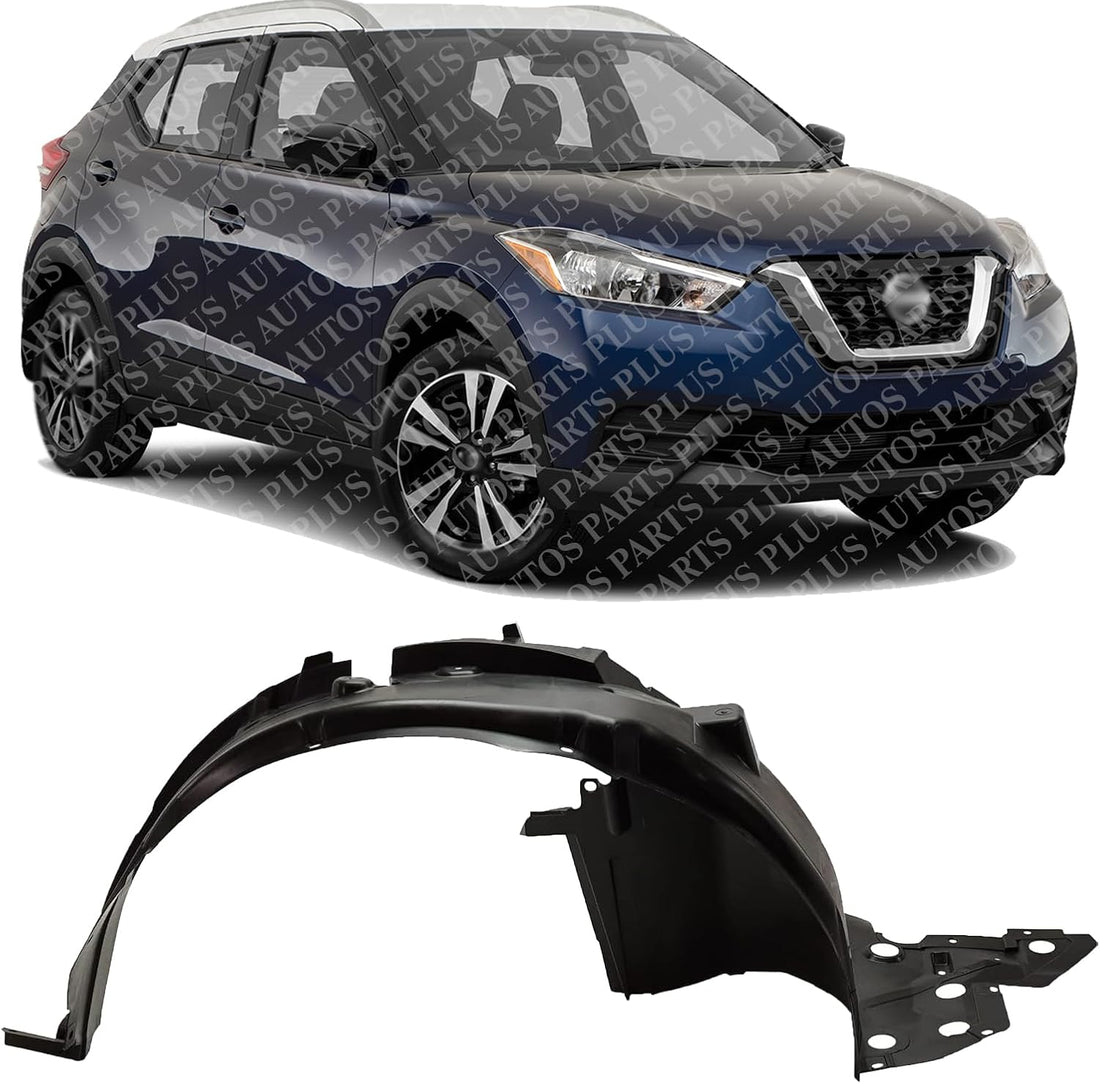 Front Fender Liner Right Passenger Side Direct Replacement Compatible With 2018-2020 Nissan Kicks NI1249174 638405RW0A 638425RL0A