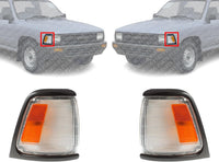 AUTOS PARTS PLUS Set Of 2 Front Corner Light Assembly Right Passenger & Left Driver Side Direct Replacement Compatible With 1989-1991 Toyota Pickup TO2521123 TO2520121 8161089176 8162089176