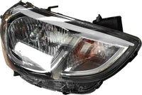 Front Head Light Assembly Right Passenger Side Direct Replacement Compatible With 2015-2017 Hyundai Accent HY2503192 921021R710