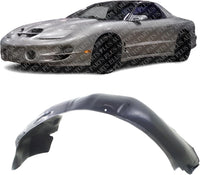 Front Fender Liner Left Driver Side Direct Replacement Compatible With 1993-2002 Pontiac Firebird GM1250105 10296524