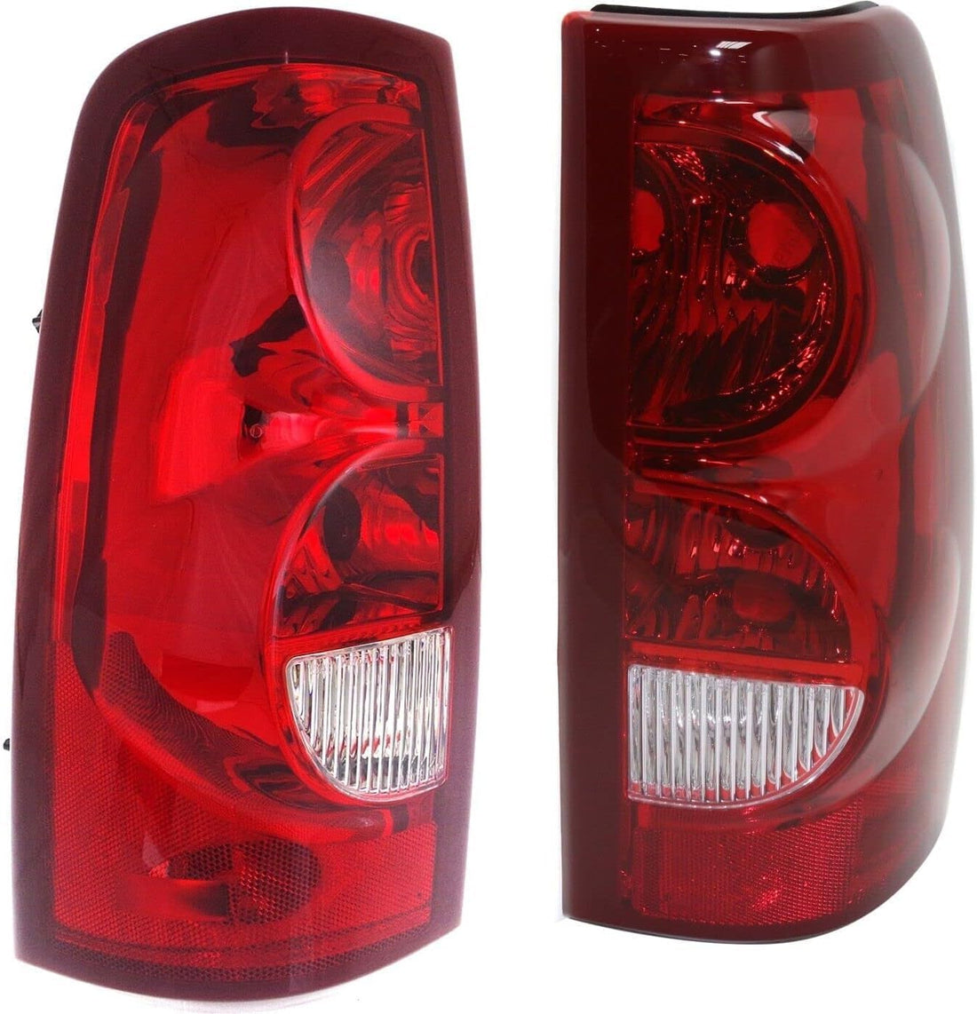 AUTOS PARTS PLUS Set Of 2 Tail Lights Left Driver & Right Passenger Side Direct Replacement Compatible With 2003 Chevrolet Silverado 1500 2500 19169002-PFM ‎19169003-PFM