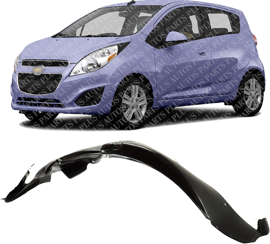 Front Fender Liner Left Driver Side Direct Replacement Compatible With 2013-2015 Chevrolet Spark GM1248299 95238346