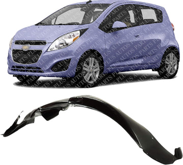 Front Fender Liner Left Driver Side Direct Replacement Compatible With 2013-2015 Chevrolet Spark GM1248299 95238346