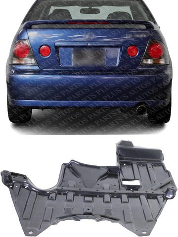 Rear Engine Splash Shield Under Cover Plastic Direct Replacement Compatible with 2001-2005 Lexus IS300 LX1228101 5142053012