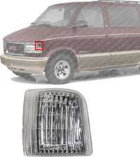 Front Corner Light Left Driver Side Direct Replacement Compatible With 1995-2005 Chevrolet Astro GM2550139 16524075