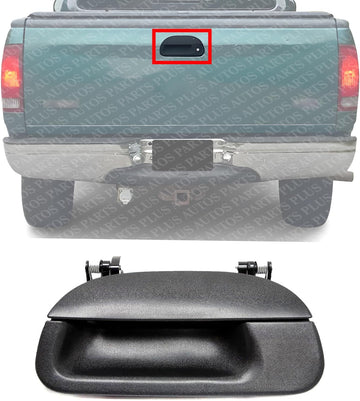 Rear Tailgate Handle Textured Plastic Without Key Hole Direct Replacement Compatible with 1997-2007 Ford F- Series FO1915114 1L3Z9943400BAA