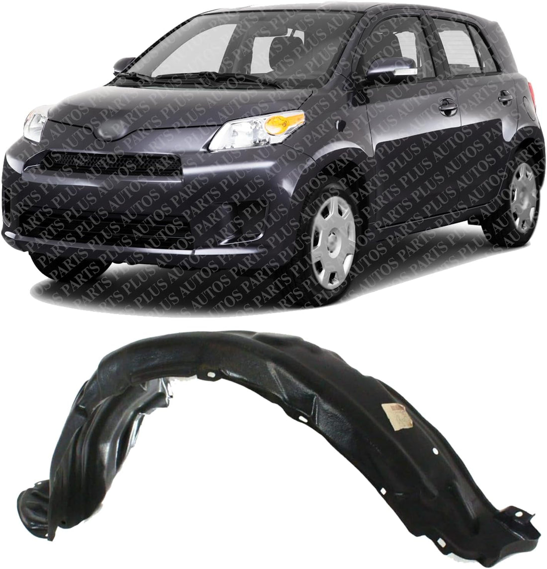 Front Section Fender Liner Left Driver Side Direct Replacement Compatible With 2003-2005 Chevrolet Cavalier GM1248119 22708175