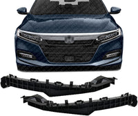 AUTOS PARTS PLUS Set Of 2 Front Bumper Retainers Bracket Left Driver & Right Passenger Side Direct Replacement Compatible With 2018-2020 Honda Accord HO1043132 HO1042132 71190TVAA00 71140TVAA00