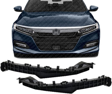 AUTOS PARTS PLUS Set Of 2 Front Bumper Retainers Bracket Left Driver & Right Passenger Side Direct Replacement Compatible With 2018-2020 Honda Accord HO1043132 HO1042132 71190TVAA00 71140TVAA00