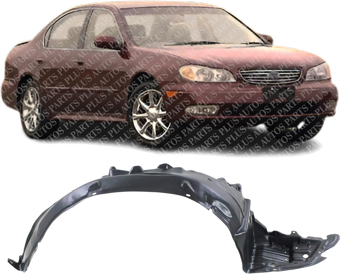 Front Fender Liner Right Passenger Side Direct Replacement Compatible With 2000-2001 Infiniti I30 / 2002-2004 I35 IN1249101 638402Y000