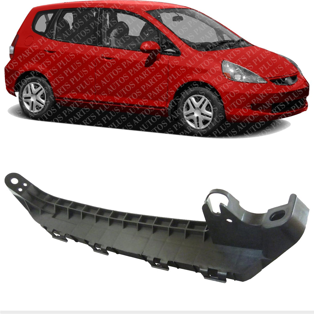 Front Bumper Support Bracket Right Passenger Side Direct Replacement Compatible With 2007-2008 Honda Fit HO1043107 71141SLNA00