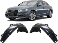Set Of 2 Front Fender Liner Right Passenger & Left Driver Side Direct Replacement Compatible With 2013-2016 Audi A4 / 2014-2016 / S4 AU1249128 AU1248128 8K0821172N 8K0821171N