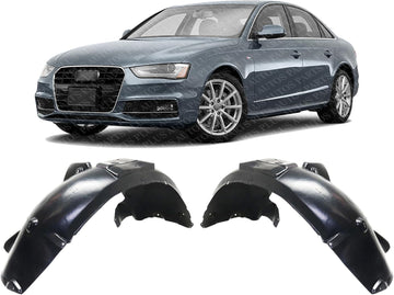 Set Of 2 Front Fender Liner Right Passenger & Left Driver Side Direct Replacement Compatible With 2013-2016 Audi A4 / 2014-2016 / S4 AU1249128 AU1248128 8K0821172N 8K0821171N