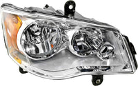 Front Head Light Assembly Chrome Interior Right Passenger Side Direct Replacement Compatible With 2011-2020 Grand Caravan / 2008-2016 Chrysler Town & Country CH2503192 5113336AI