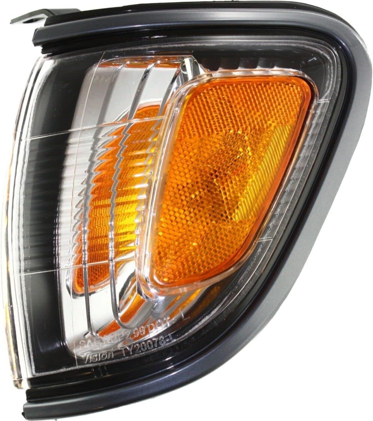 Set Of 2 Front Corner Light Assembly Plastic Left Driver & Right Passenger Side Direct Replacement Compatible With 2001-2004 Toyota Tacoma TO2521160 TO2520160 8161004070 8162004070