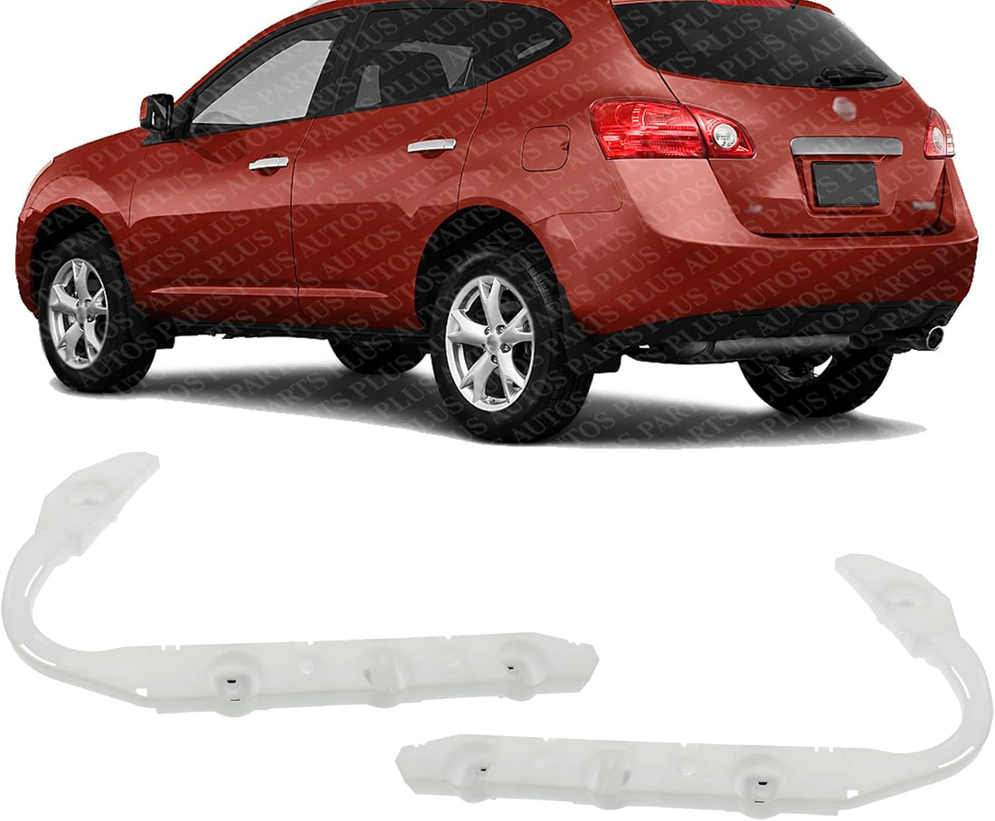 Set Of 2 Rear Bumper Bracket Plastic Left Driver & Right Passenger Side Direct Replacement Compatible With 2008-2013 Nissan Rogue / 2014-2015 Rogue Select NI1143106 NI1142106