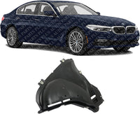 Front Section Fender Liner Right Passenger Side Direct Replacement Compatible With 2017-2020 BMW 5-Series BM1251134 51757340744