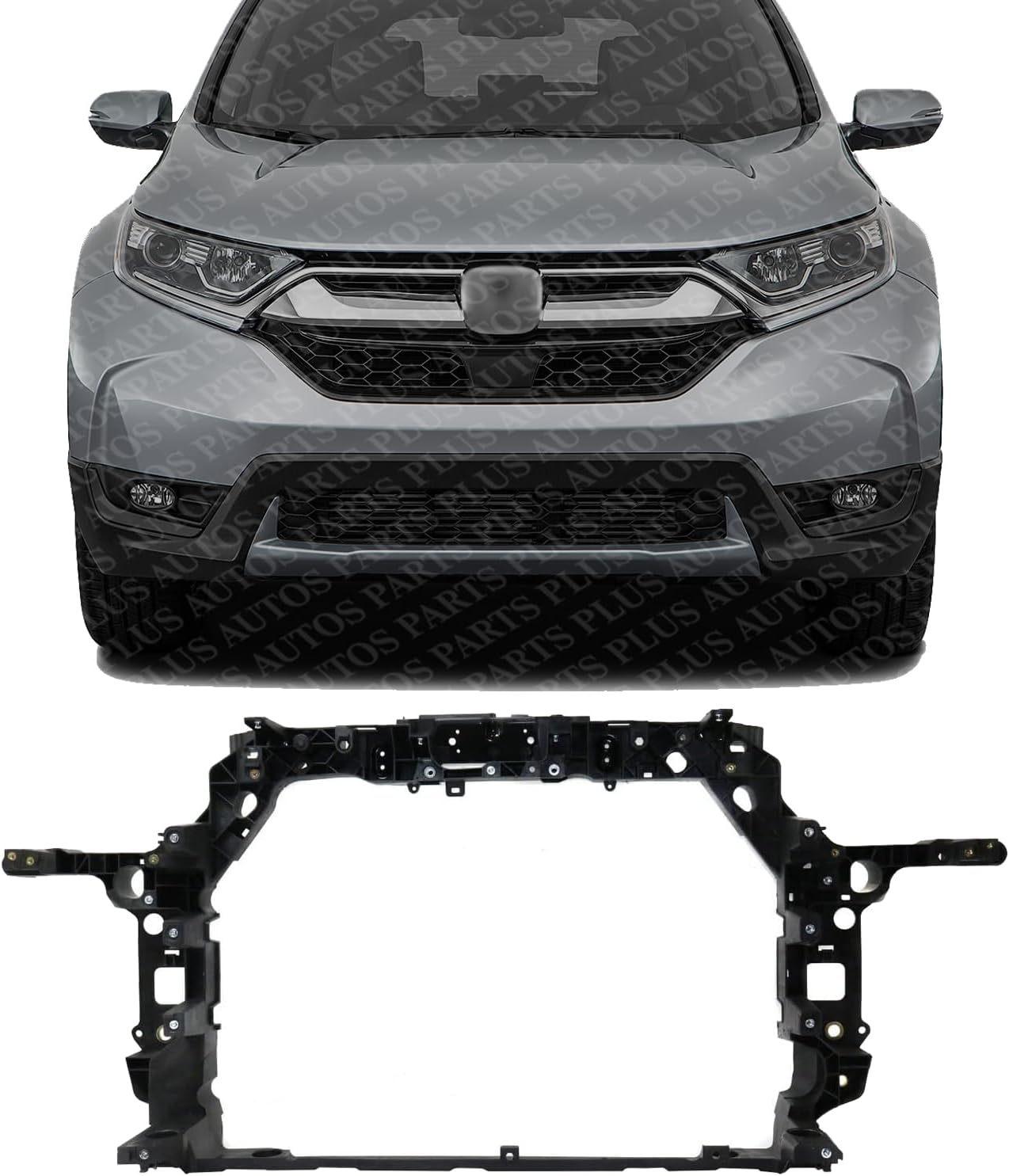 AUTOS PARTS PLUS Front Radiator Support Plastic With Steel Direct Replacement Compatible With 2017-2022 Honda CR-V HO1225192 71411TLAA52