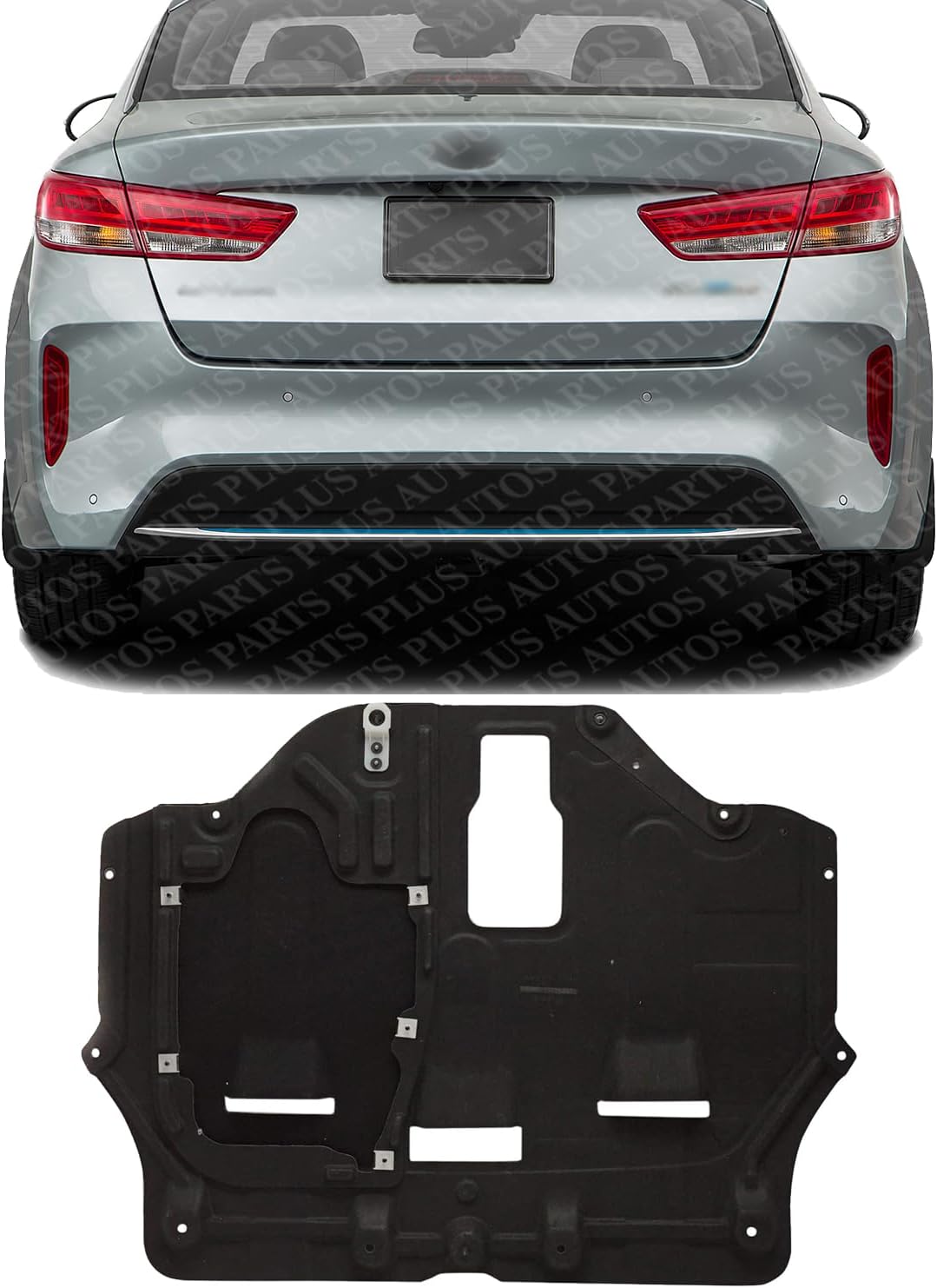 Rear Engine Splash Shield Under Cover Direct Replacement Compatible with 2016-2020 Kia Optima KI1228162 29130D4000