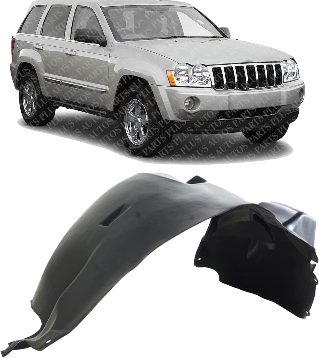 Front Fender Liner Right Passenger Side Direct Replacement Compatible With 2005-2007 Jeep Grand Cherokee CH1249127 55156620AF